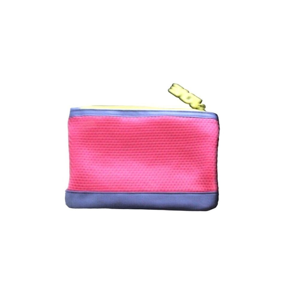 IPSY LOVE glam make-up bag zipper mesh faux leather rectangular 7 x 4.5 - Picture 3 of 10
